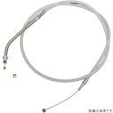 【USA在庫あり】 マグナム MAGNUM スロットルケーブル 44インチ クローム スムース フィッティング ハンドルカスタム用 DS-33166 HD店