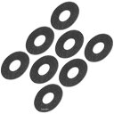 【メーカー在庫あり】 047120 ジェームズ JAMES ロッカーカバー ワッシャー 84年-99年 エボ、BigTwin 8個入り 6114-F JGI-6...