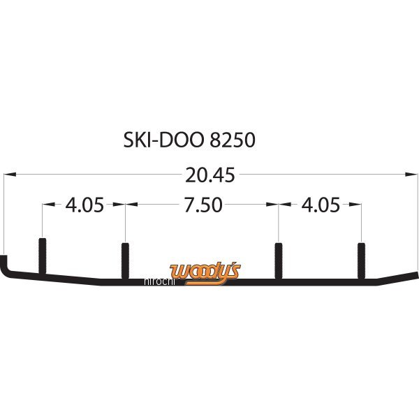 【USA在庫あり】 ウッディーズ Woody's ランナー 8250 ACE 8インチ(203mm) Ski-Doo (左右ペア) 4612-0217 HD店 2