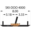【USA在庫あり】 ウッディーズ Woody's ランナー ミニ 4インチ(102mm) 60°Ski-Doo (左右ペア) 4612-0231 HD店