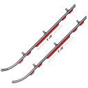 【USA在庫あり】 スノースタッフ Sno Stuff ランナー 506シリーズ 6インチ(152mm) Arctic Cat (左右ペア) 506-113 HD店
