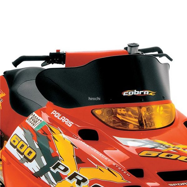  パワーマッド PowerMadd ウインドシールド コブラ 8.5インチ(216mm) ポラリス 黒 CEGX-BK HD店