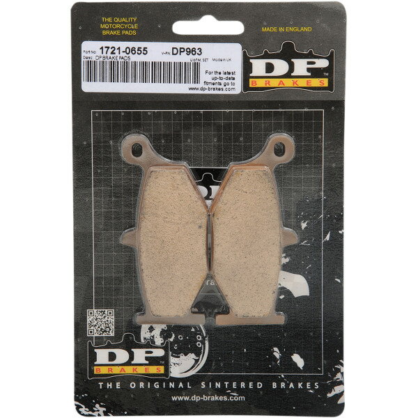 【USA在庫あり】 DPブレーキ DP Brakes ブレーキパッド リア 06年以降 GSX1300R、DL1000 (標準シンタード) 1721-0655 HD店