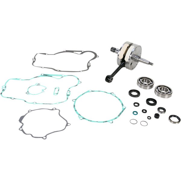 【USA在庫あり】 ワイセコ Wiseco クランクシャフトキット ベアリング、ガスケット付き 92年-01年 KX250 左右ペア 0921-0109 HD店