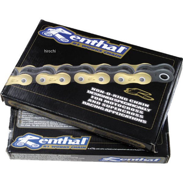 【USA在庫あり】 レンサル RENTHAL ワークス チェーン ノンシール クリップ 420R1/120L ゴールド R1-420-120 HD店