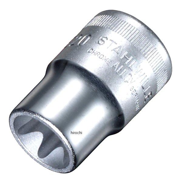 50TX-E20 スタビレー STAHLWILLE 1/2インチsq ヘクスローブソケットです。サイズ：E20先端内形寸法(mm)：18.4適合ねじサイズ：M16全長(L；mm)：38ソケット部外径(d1；mm)：23.5差込部外径(d2；mm)：26.5質量(g)：98高品質なHPQシリーズの1/2”SQヘクスローブソケット(E型)。50TX-E20-SW楽天 HD店　