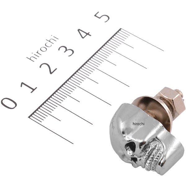 【USA在庫あり】 バイカーズチョイス Biker's Choice スカル ボルト クローム 1個売り bkc491374 HD店