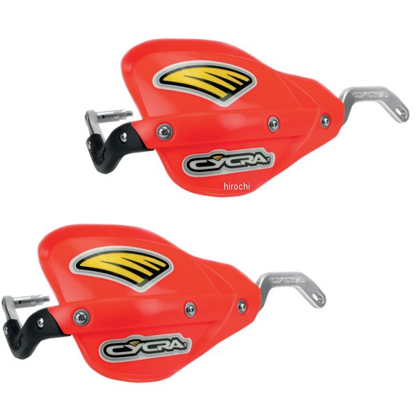 【USA在庫あり】 サイクラ CYCRA ハンドルガード アルミ骨入り (左右ペア) 赤 0635-0776 HD店