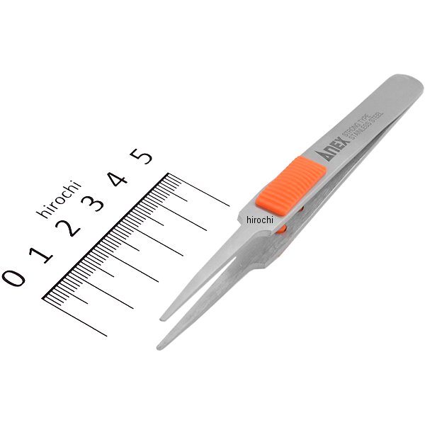 【メーカー在庫あり】 アネックス ANEX ステンレスラバーグリップ付ピンセット先丸型 211-AX HD店