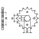 【USA在庫あり】 JT チェーン JT Chains スプロケット フロント 12T/520 86年-87年 ATC200X スチール JTF1352-12 ...