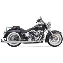 【USA在庫あり】 バッサニ Bassani フルエキゾースト フィッシュテール 33"/2.25" 07年-17年 ソフテイル バッフル有 1800-1743 HD店