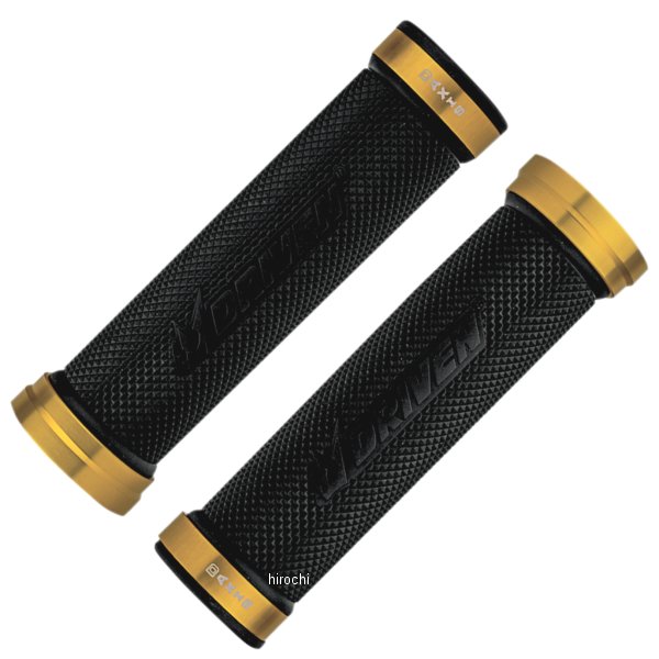 【USA在庫あり】 ドリブンレーシング Driven Racing グリップ D-AXIS 7/8インチハンドル用 ゴールド/黒 0630-1305 HD店