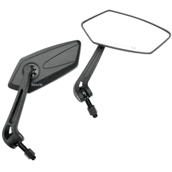 【USA在庫あり】 K&S ケーアンドエス ミラー GTスタイル 10mm 黒(左右ペア) 0640-0482 HD