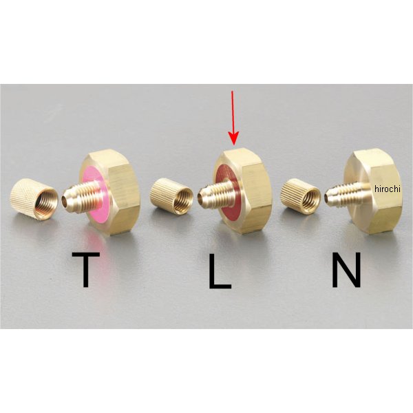 【メーカー在庫あり】 エスコ(ESCO) R404A 407C F1/4" チャージグチ 000012007125 HD