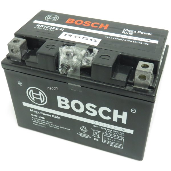 RBTZ12S-N BOSCH ボッシュ MFバッテリー 制御弁型 12V 液入り充電済 4969655113403 HD店