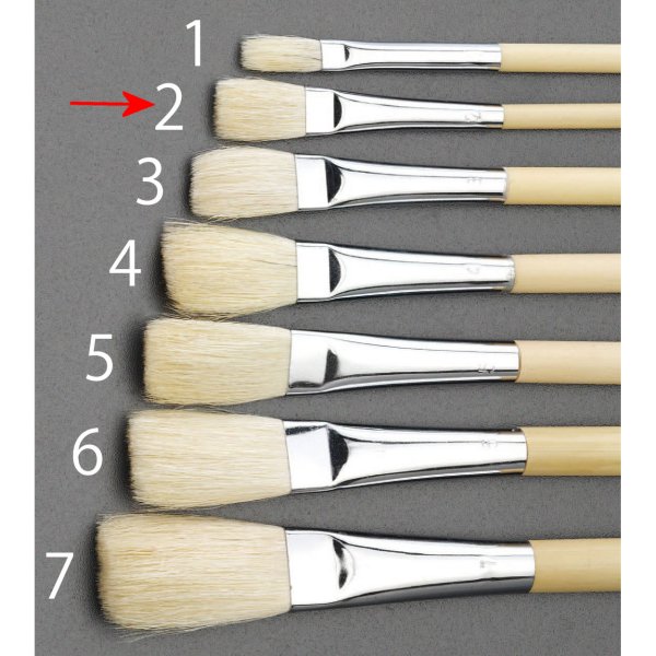 用途：レタリング、イラスト、塗り込み用材質：毛：山羊毛、柄：竹サイズ：2号全長：235mm毛幅：8mm毛丈：17mm000012002078 HD　