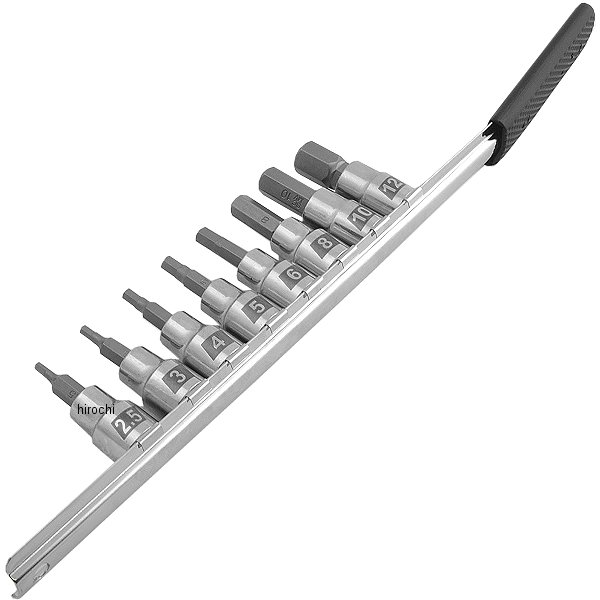【USA在庫あり】 クルーズツールス CruzTOOLS 六角ビットセット 3/8インチ(9.5mm)角 8個セット ミリ(国産車等) 3812-0033 HD店