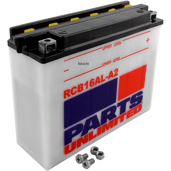 【USA在庫あり】 パーツアンリミテッド Parts Unlimited 液別 耐久バッテリー 開放型 12V YB16AL-A2 RCB16AL-A2 HD店