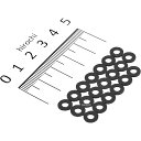 【メーカー在庫あり】 エスコ(ESCO) M3/3.2x7.0x0.5mm 平ワッシャー ナイロン製/黒/20枚 000012250777 HD