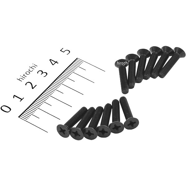 【メーカー在庫あり】 エスコ(ESCO) M4x20mm 皿頭小ねじ ステンレス/黒色/12本 00