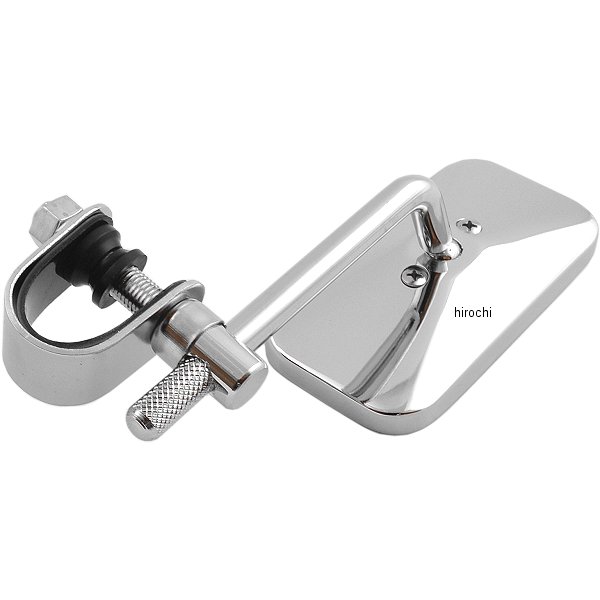 【USA在庫あり】 エムゴ EMGO ミラー スクエア ハーレースタイル クランプ式 (1個売り) 2034822 HD店