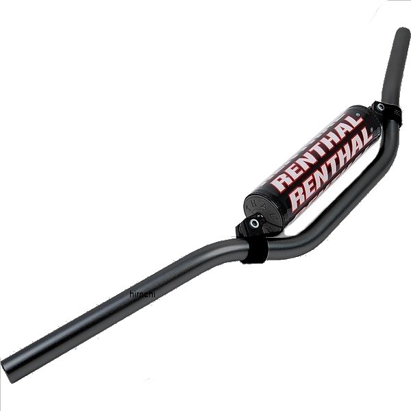 【USA在庫あり】 レンサル RENTHAL 7/8インチ ストリート ハンドルバー 4インチ ファイター 黒 0601-26..