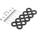 【メーカー在庫あり】 エスコ ESCO M8/8.4x16x1.6mm 平ワッシャー TPR製/黒/10枚 000012250794 HD店