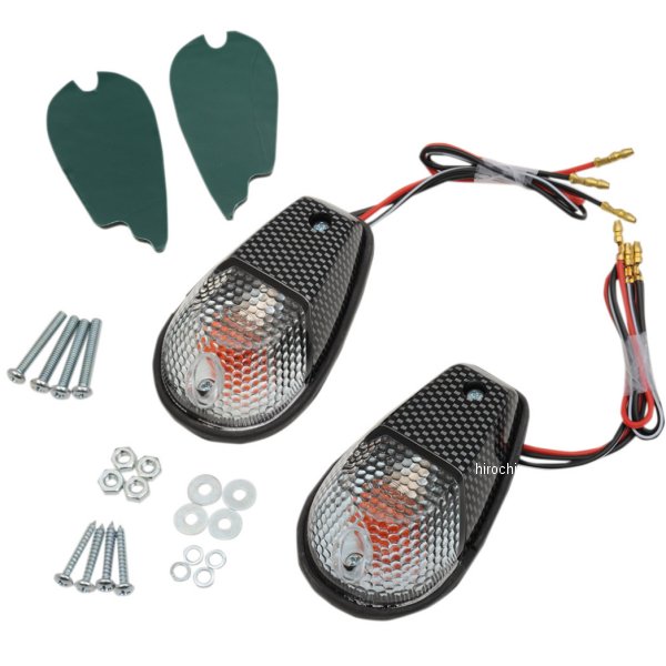 【USA在庫あり】 K&S ケーアンドエス マーカーライト フラッシュマウント 埋め込み型 (ダブル球) カーボン/クリア 25-8020 HD店