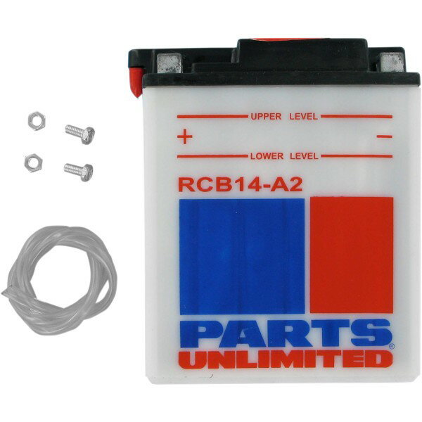 【USA在庫あり】 パーツアンリミテッド Parts Unlimited 液別 耐久バッテリー 開放型 12V YB14-A2 RCB14-A2 HD店