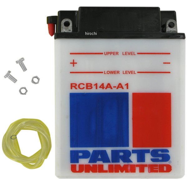 【USA在庫あり】 パーツアンリミテッド Parts Unlimited 液別 耐久バッテリー 開放型 12V YB14A-A1 RCB14A-A1 HD店