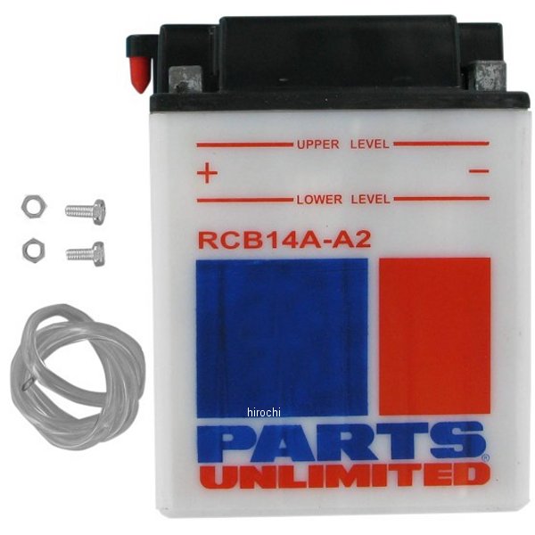 【USA在庫あり】 パーツアンリミテッド Parts Unlimited 液別 耐久バッテリー 開放型 12V YB14A-A2 RCB14A-A2 HD店