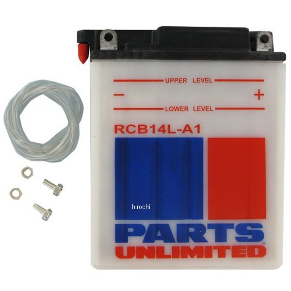 【USA在庫あり】 パーツアンリミテッド Parts Unlimited 液別 耐久バッテリー 開放型 12V YB14L-A1 RCB14L-A1 HD店