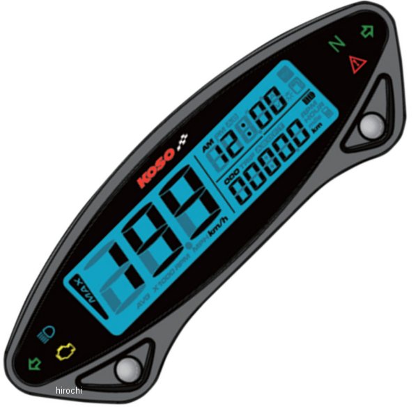【USA在庫あり】 コソ KOSO マルチ スピードメーター EX02S-ST キット 2210-0366 HD店