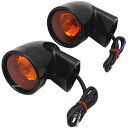 【USA在庫あり】 DRAG ウインカー ブレットリア シングル球仕様 黒 (左右ペア) 2020-0602 HD店