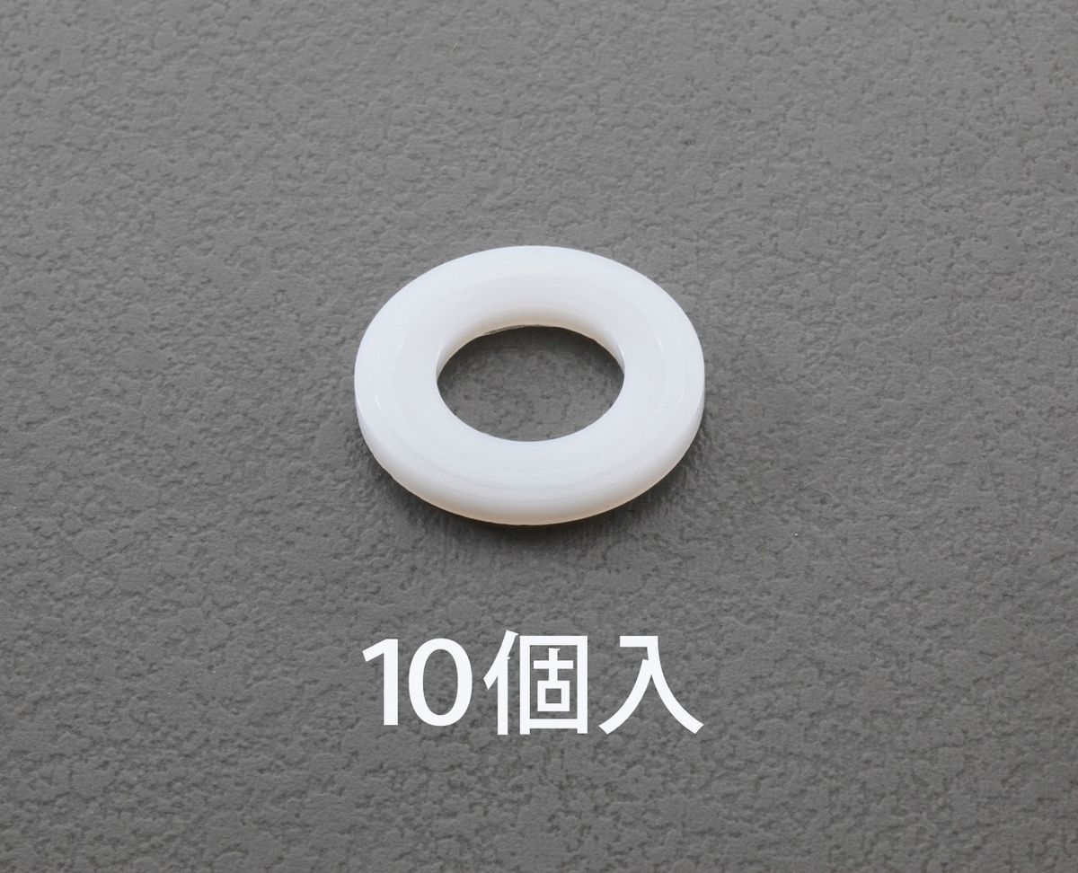 【メーカー在庫あり】 エスコ(ESCO) M16/17.0x30.0x3.0mm 平ワッシャー ナイロン製/10枚 000012250728 JP