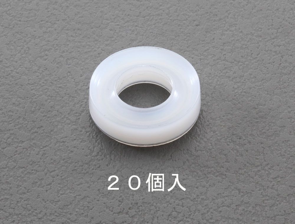 【メーカー在庫あり】 エスコ(ESCO) M5/5.2x10.7x3.0mm ゆるみ止めワッシャー ナイロン 000012250805 HD