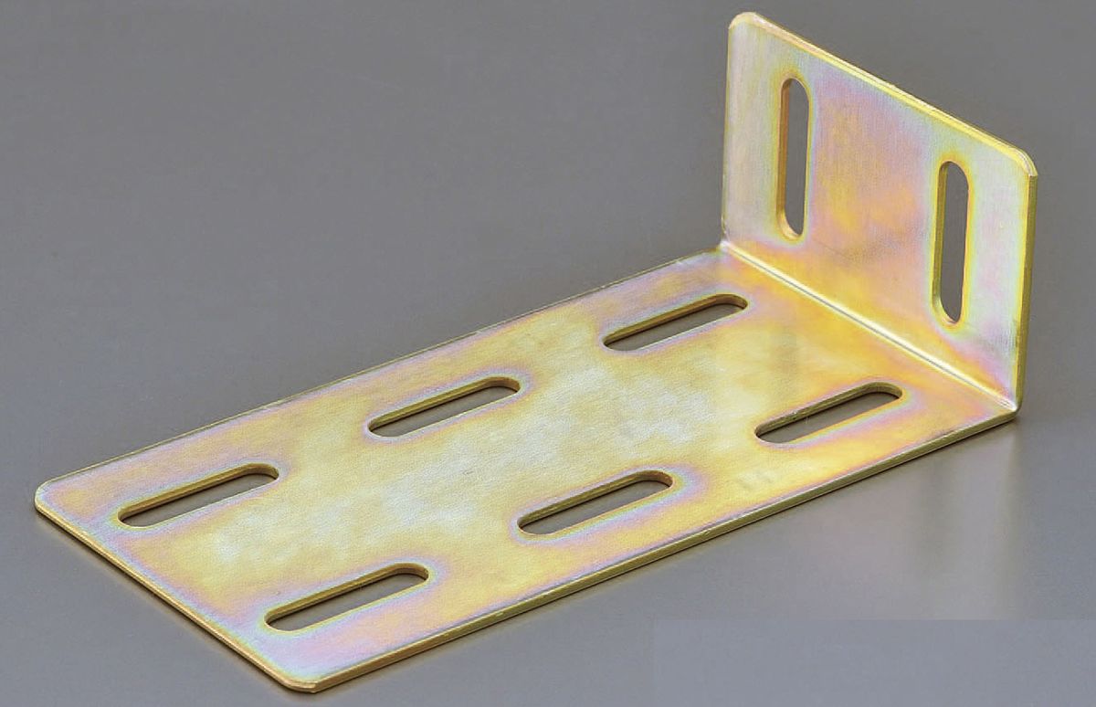 【メーカー在庫あり】 エスコ(ESCO) 51x 51x 76mm L型連結金具 スチール製 000012221776 HD