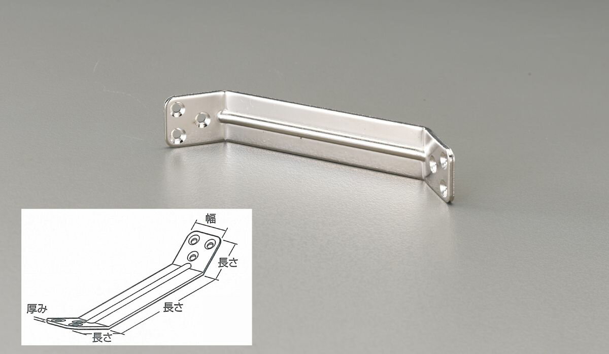 ●幅:25mm●厚み:3mm●長さ×長さ×長さ:30×100×30mm●穴数:6●穴径:4.1mm●材質:鋼板●表面加工:ニッケルメッキ●適合ボルトサイズ:皿ビス:4mmコーナー補強及び固定・日曜大工・家具の横転防止に。コーナーに障害物のある場合の固定に最適です。000012243988楽天 HD店　