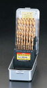 【メーカー在庫あり】 エスコ ESCO 1.0- 13mm ドリルセット 25本組/Tin Co-HSS 000012020996 HD店