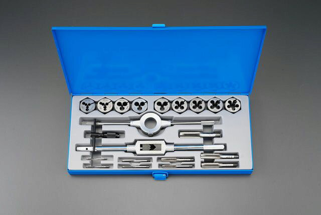 【メーカー在庫あり】 エスコ ESCO M3-M16 タップダイスセット SKS2/ISO 000012054503 HD店