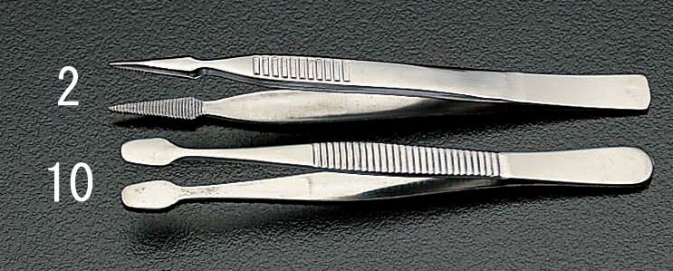 【メーカー在庫あり】 エスコ ESCO 0.7x125mm ピンセット(直) 000012015827 HD店