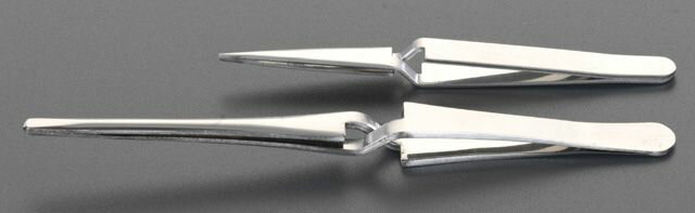 【メーカー在庫あり】 エスコ ESCO 0.8x120mm ピンセット(逆作用) 000012078517 HD店