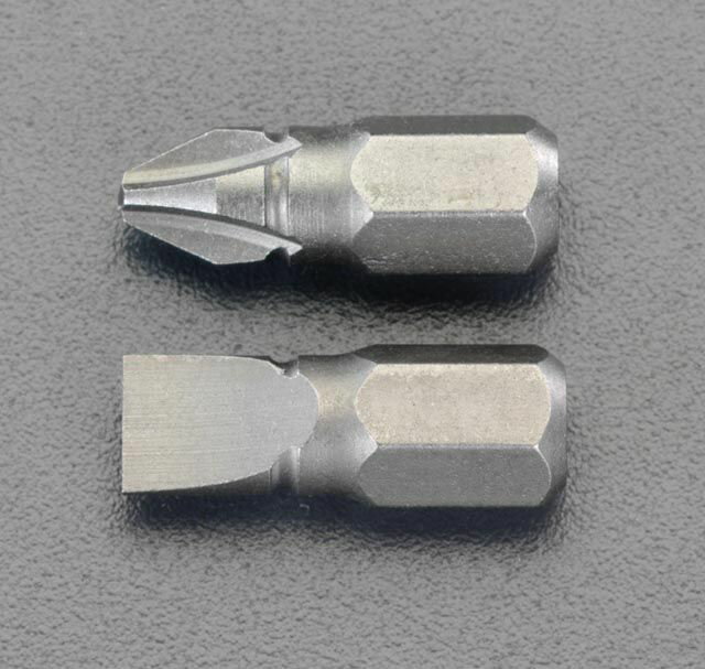 ●六角シャンク…1/4”●サイズ…(+)＃2全長19mm超短ビット(狭い所でのネジ回しに)ビットの取外し簡単溝付タイプEA562-5〜-11専用交換ビット000012086638楽天 HD店　