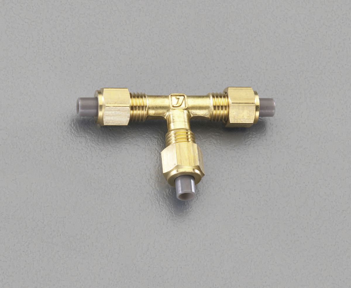 【メーカー在庫あり】 エスコ ESCO 4x 4x 4mm ユニオン(ティー/黄銅製) 000012206571 HD