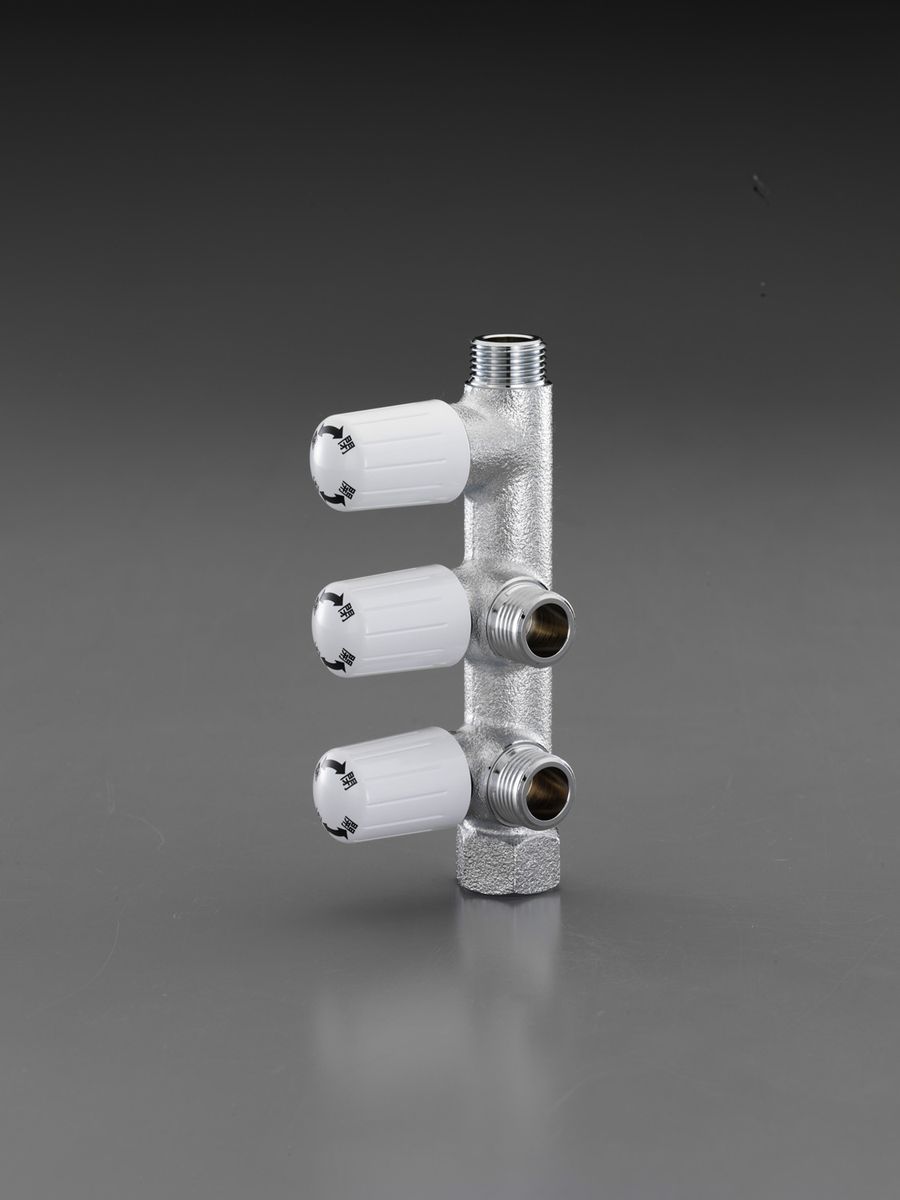 ●呼び:13●ねじ径:オス:G1/2"、メス:Rc1/2"●全長:60.5mm●全高:152mm●材質:青銅ハンドル操作で独立して吐水・止水000012253002 HD　
