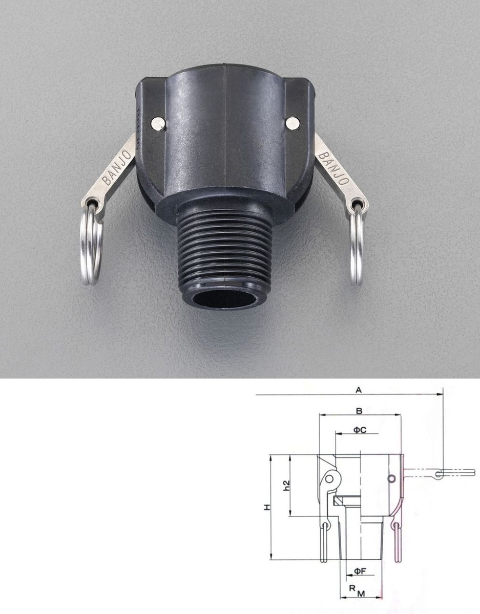 【メーカー在庫あり】 エスコ ESCO 1-1/2