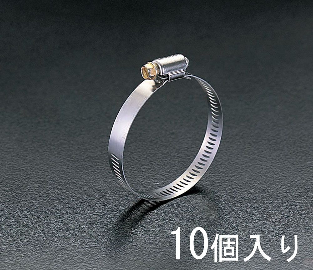 ●バンド幅:12.7mm●六角(-)ねじ:5/16"(8mm)●材質:バンド:SUS301、ボルト:スチール●適合直径:65-89mm万能工業用入数は10個入りです。000012061464 HD　