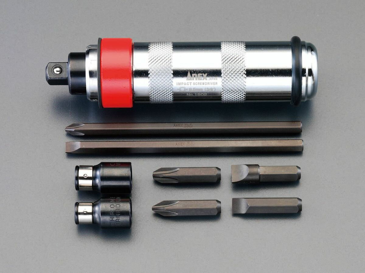 ●(セット内容)…9点●(+)ビット…＃2×36mm、＃2×125mm、＃3×36mm●(-)ビット…1×6mm、1×8mm、1.6×10mm●ドライバー全長…142mm ●ビットホルダー…1/4”hex×3/8”sq・8mm（5/16”）hex×3/8”sq●ドライバー差込角…3/8”(9.5mm)●ビット対辺…1/4”(6.35mm)・5/16”(8mm)●ビットホルダー全長…29mm●重量…1180g000012097528楽天 HD店　