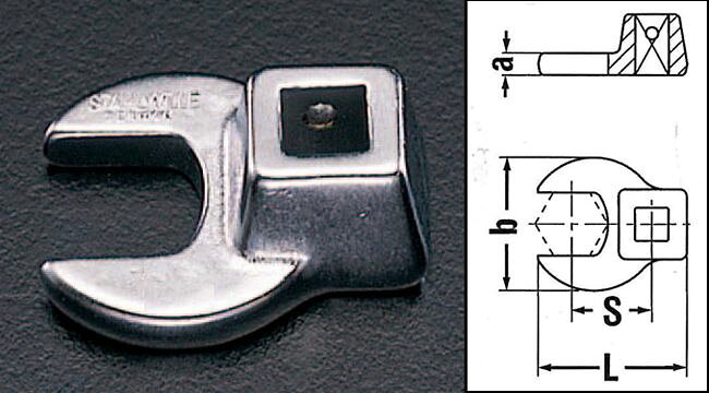 【メーカー在庫あり】 エスコ ESCO 3/8"sqx2-1/4" CROW-FOOT スパナ 000012226782 HD店