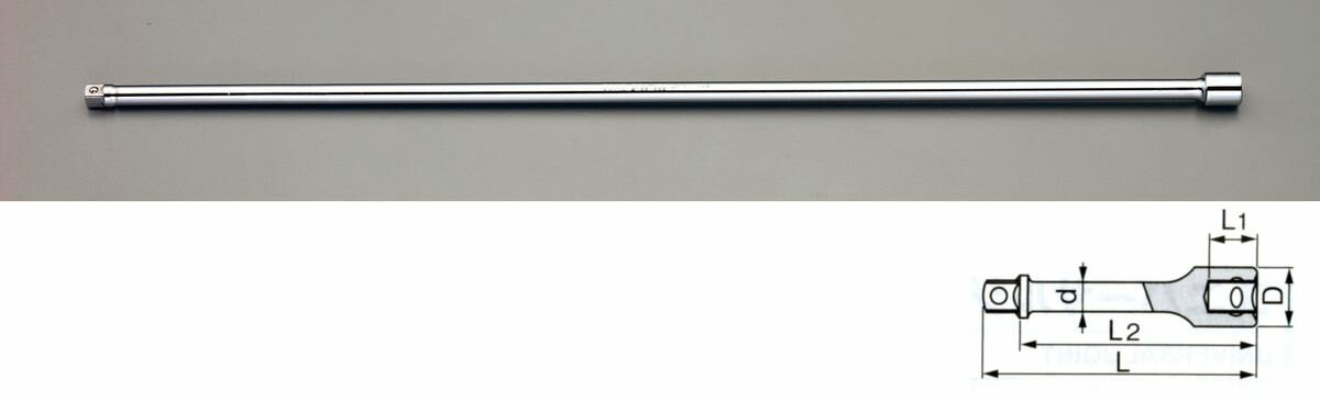 【メーカー在庫あり】 エスコ ESCO 3/8"sqx200mm エクステンションバー 000012226890 HD店